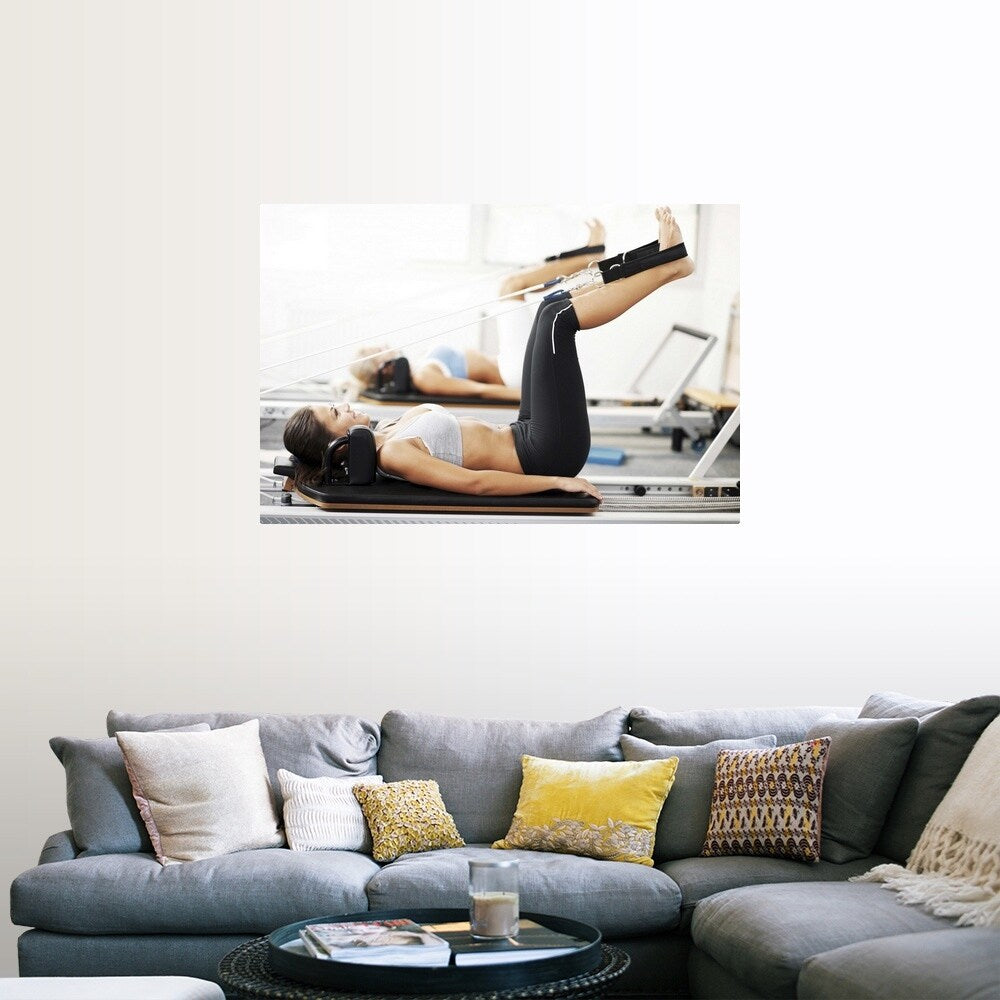 "Women doing pilates" Poster Print - Multi