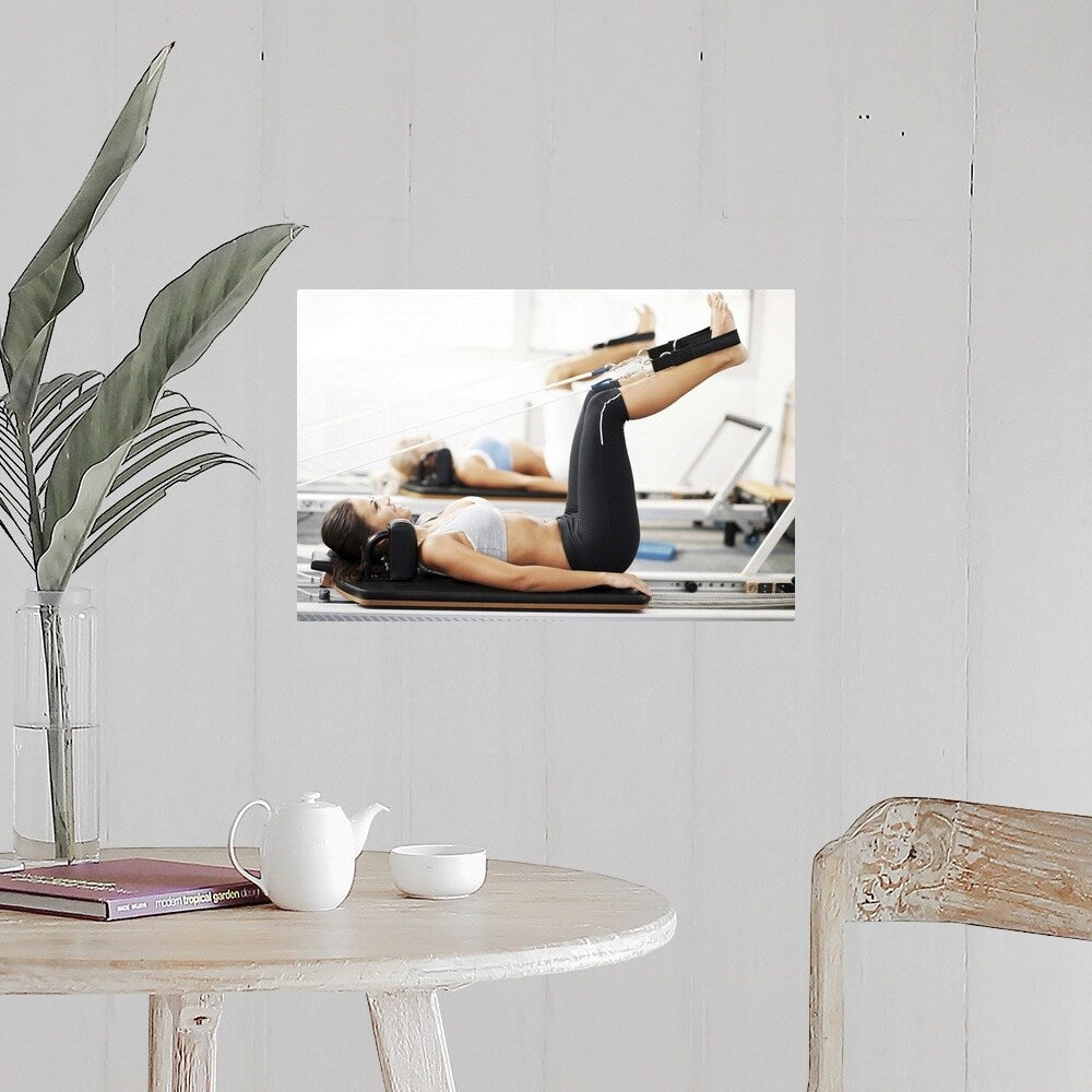 "Women doing pilates" Poster Print - Multi