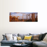 "Wooden Framework Of A House Under Construction, Washington State" Poster Print