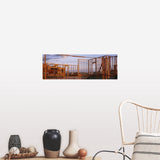 "Wooden Framework Of A House Under Construction, Washington State" Poster Print