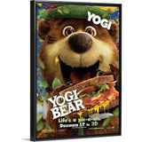 "Yogi Bear - Movie Poster" Black Float Frame Canvas Art