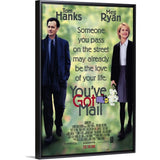 "Youve Got Mail (1998)" Black Float Frame Canvas Art