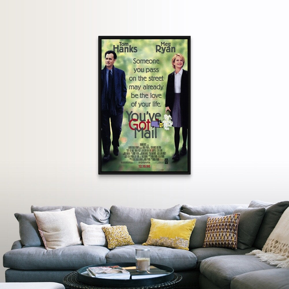 "Youve Got Mail (1998)" Black Float Frame Canvas Art