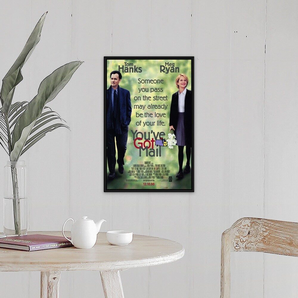"Youve Got Mail (1998)" Black Float Frame Canvas Art