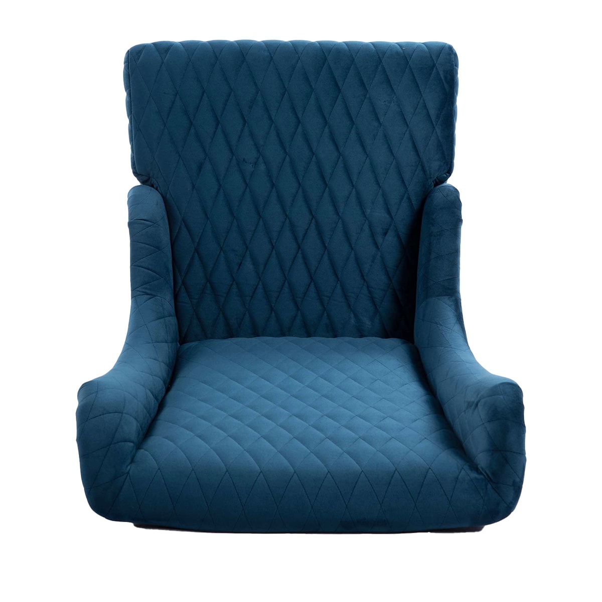 22" Wide Wing High Back Chair Velvet Fabric Padded Seat Side Chair for Living Room Chair with Birch Foot