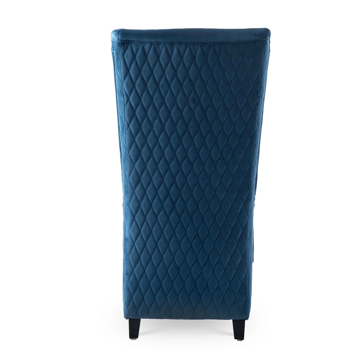 22" Wide Wing High Back Chair Velvet Fabric Padded Seat Side Chair for Living Room Chair with Birch Foot