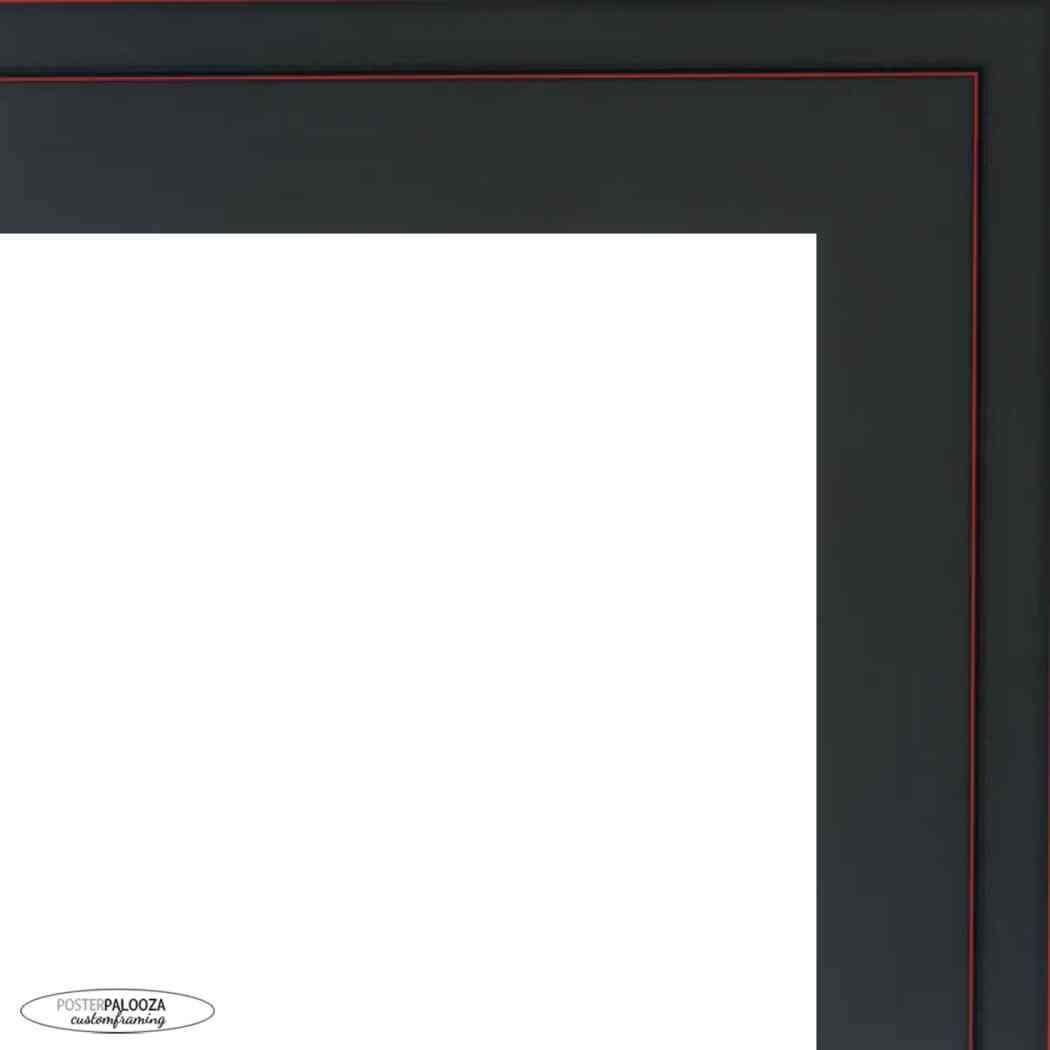 22x14 Contemporary Black Complete Wood Picture Frame with UV Acrylic, Foam Board Backing, & Hardware
