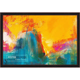 22x17 Contemporary Black Complete Wood Picture Frame with UV Acrylic, Foam Board Backing, & Hardware