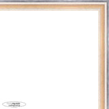 22x18 Traditional Antique Silver Complete Wood Picture Frame with UV Acrylic, Backing, & Hardware