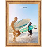 22x18 Traditional Gold Complete Wood Picture Frame with UV Acrylic, Foam Board Backing, & Hardware