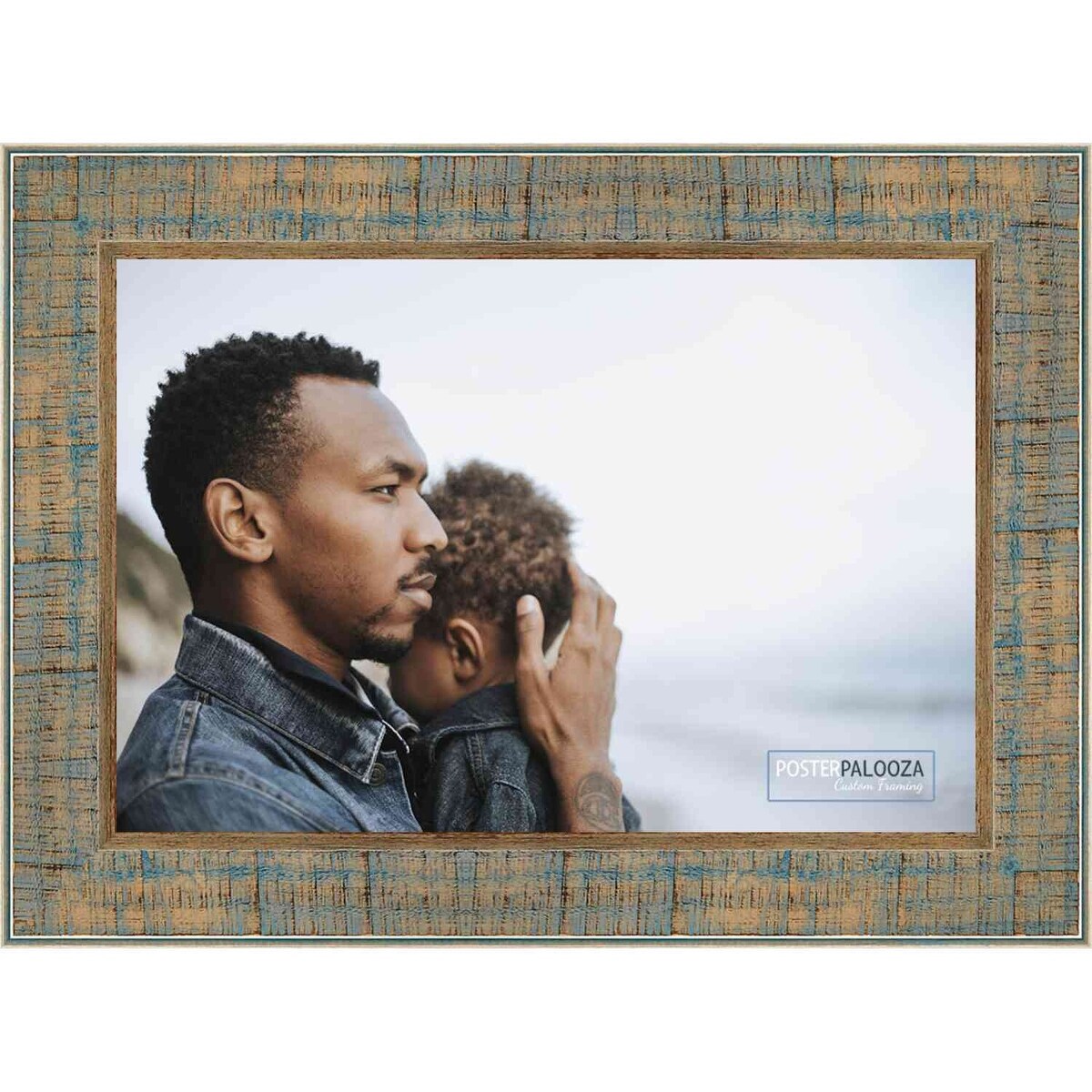 22x26 Distressed/Aged Complete Wood Picture Frame with UV Acrylic, Foam Board Backing, & Hardware