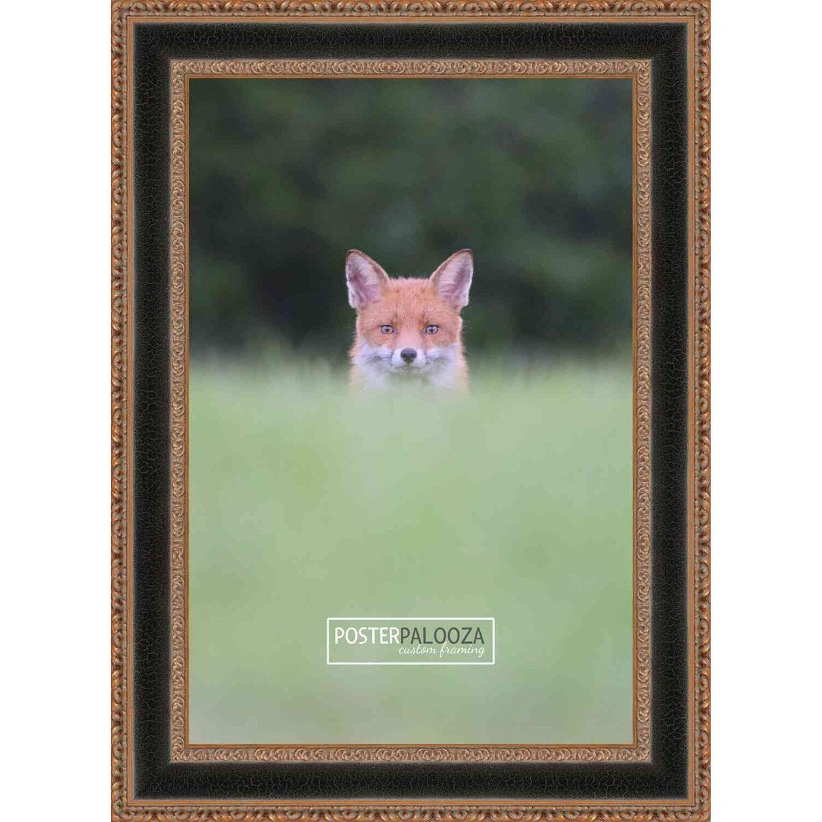 22x26 Distressed/Aged Gold Complete Wood Picture Frame with UV Acrylic, Foam Board Backing, & Hardware