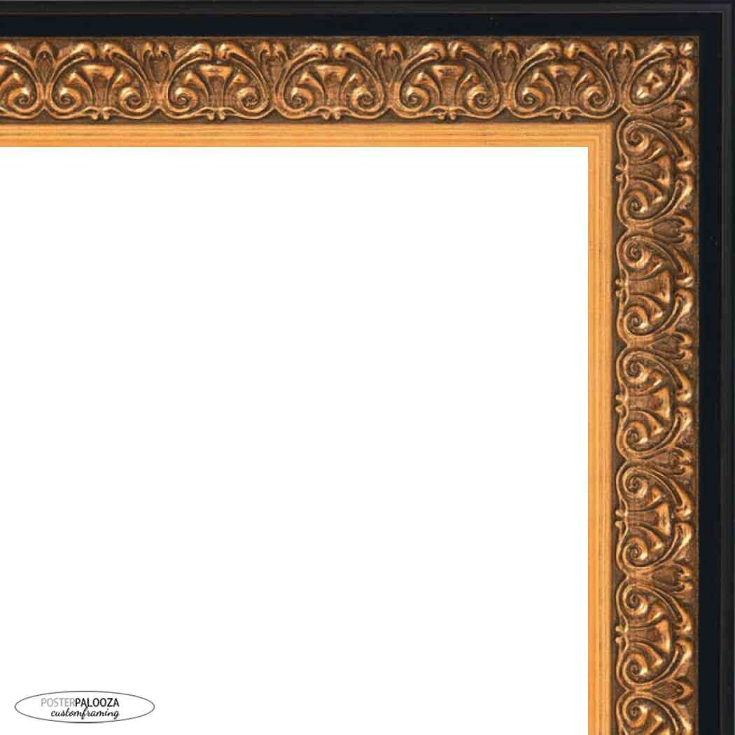 22x28 Ornate Gold Complete Wood Picture Frame with UV Acrylic, Foam Board Backing, & Hardware