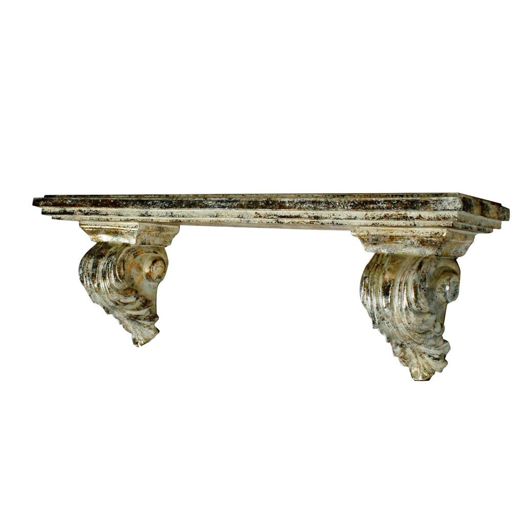 23-inch Silver Canthus Support Decorative Shelf