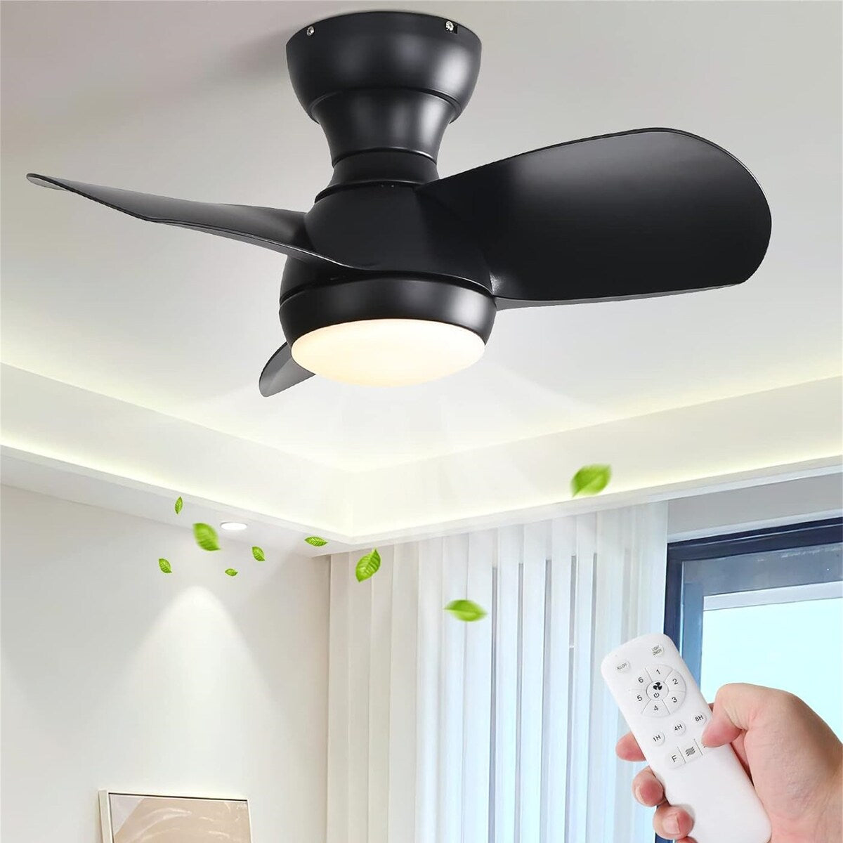 23 Inch Bedroom Ceiling Fan
