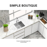 23 Inch Undermount Sink 23"x18"x10" Undermount Stainless Steel Kitchen Sink 16 Gauge 10 Inch Deep Single Bowl Kitchen Sink Basin