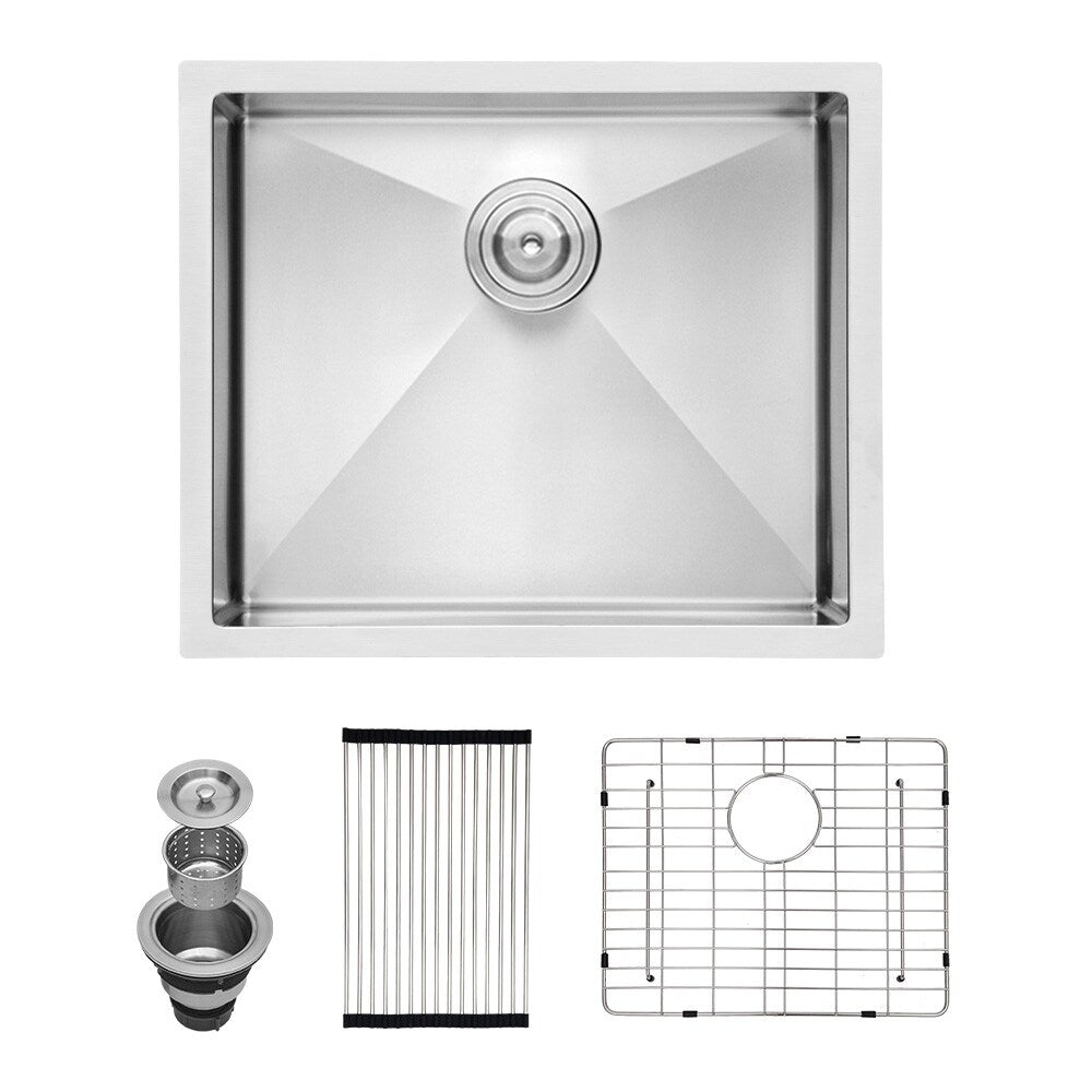 23 Inch Undermount Sink 23"x18"x10" Undermount Stainless Steel Kitchen Sink 16 Gauge 10 Inch Deep Single Bowl Kitchen Sink Basin