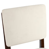 23 Inches Farmhouse Upholstered Counter Height Bar Stools with Back Set of 2