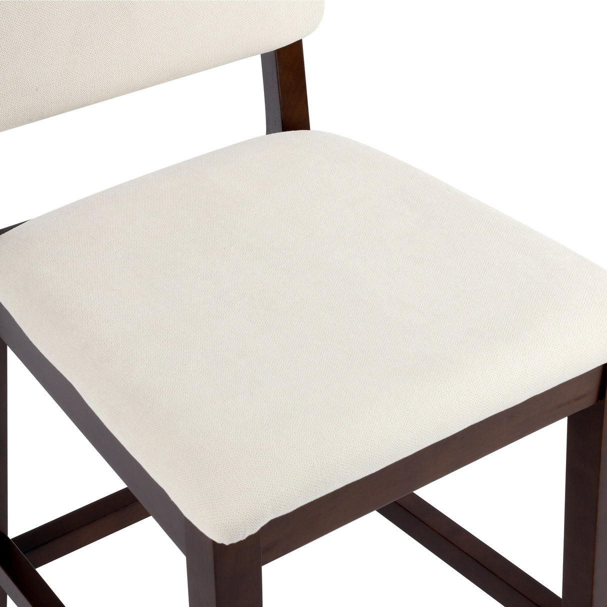 23 Inches Farmhouse Upholstered Counter Height Bar Stools with Back Set of 2