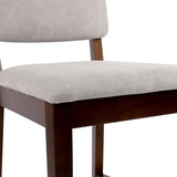 23 Inches Farmhouse Upholstered Counter Height Bar Stools with Back Set of 2