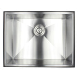 23-inch 16 Gauge Stainless Steel Single Bowl Topmount Drop-in Zero Radius Kitchen Bar Island Laundry Utility Sink