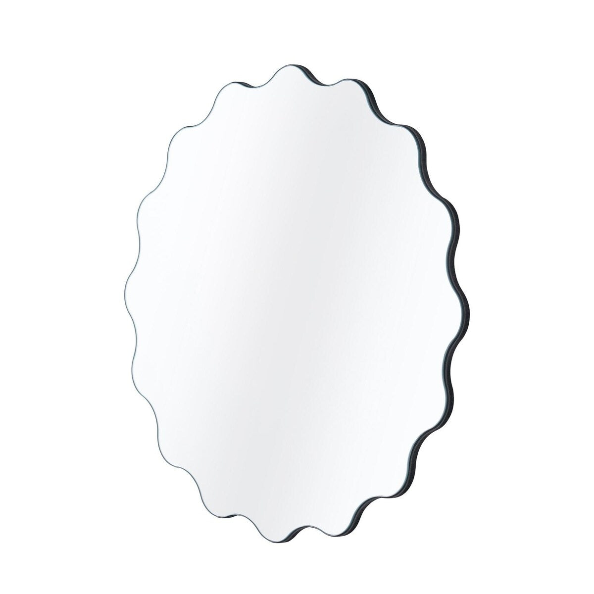 23.2"Wave Frameless Wall Mirror Circular - 23.2"