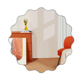 23.2"Wave Frameless Wall Mirror Circular - 23.2"