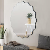 23.2"Wave Frameless Wall Mirror Circular - 23.2"
