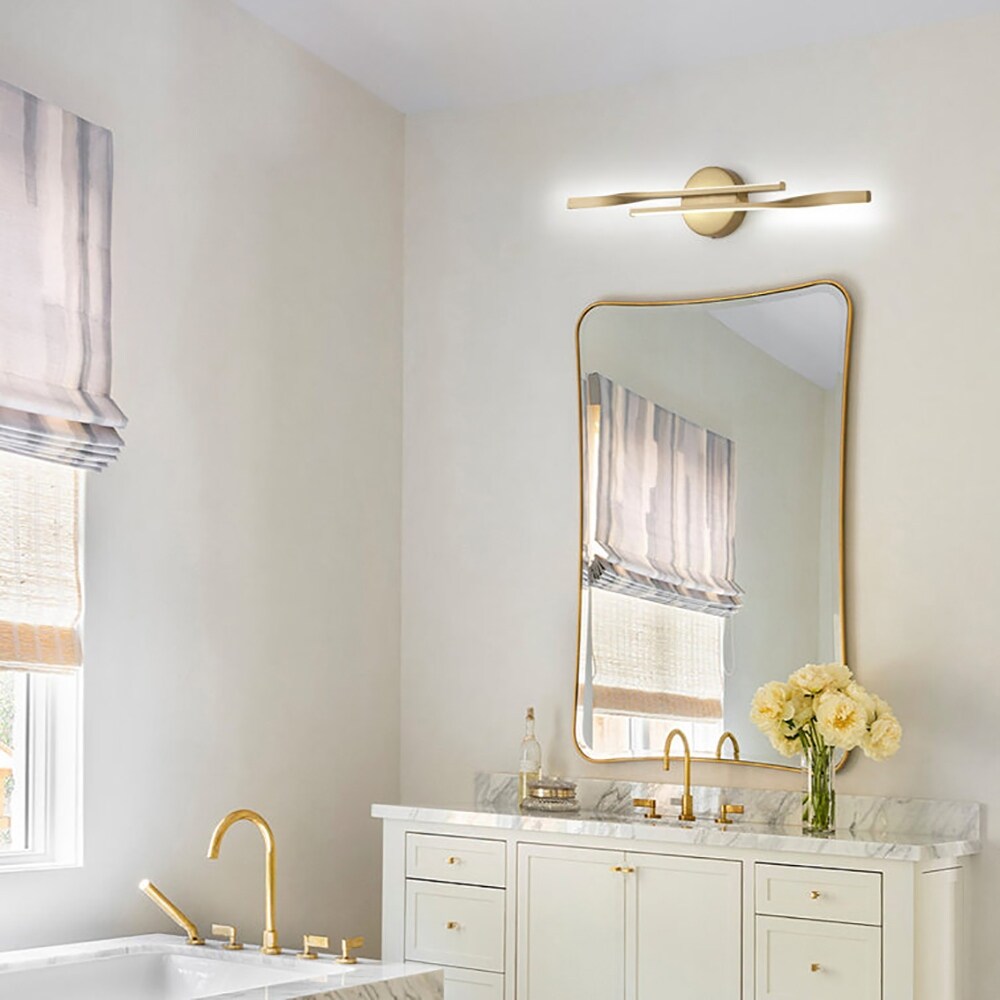 23.6-in 2-Light Minimalist Linear LED Vanity Light