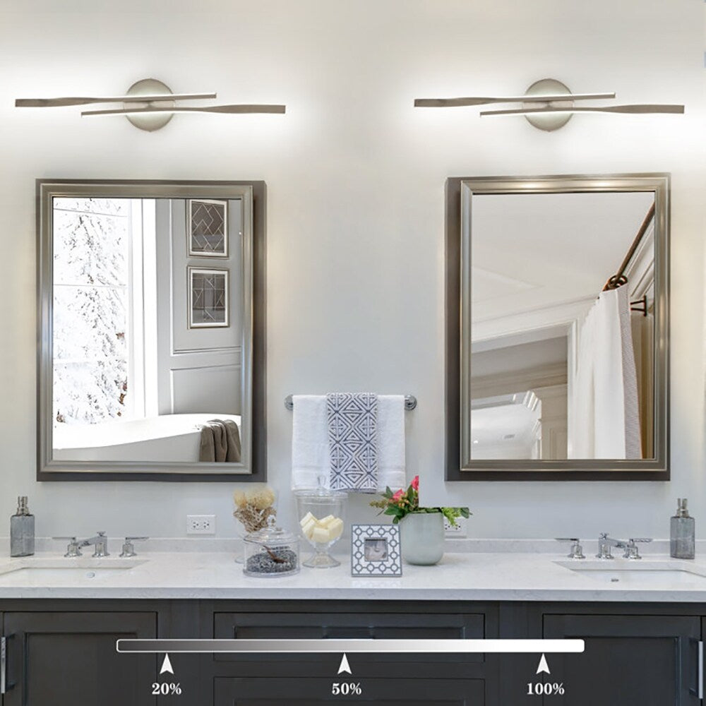 23.6-in 2-Light Minimalist Linear LED Vanity Light