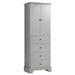 23.6 in. W x 15.7 in. D x 68.1 in. H Linen Cabinet with 2 Doors and 4 Drawers