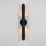 23.6-inch Modern Minimalist Aluminum Linear Cylinder Geometric Wall Light Integrated LED Bathroom Vanity Light