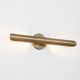 23.6-inch Modern Minimalist Aluminum Linear Cylinder Geometric Wall Light Integrated LED Bathroom Vanity Light