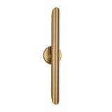 23.6-inch Modern Minimalist Aluminum Linear Cylinder Geometric Wall Light Integrated LED Bathroom Vanity Light
