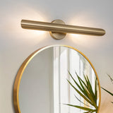 23.6-inch Modern Minimalist Aluminum Linear Cylinder Geometric Wall Light Integrated LED Bathroom Vanity Light