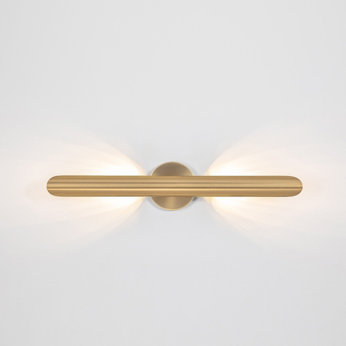 23.6-inch Modern Minimalist Aluminum Linear Cylinder Geometric Wall Light Integrated LED Bathroom Vanity Light