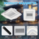 23Inches Ceiling Fan with Lights Remote Control Dimmable LED - 24 Inches