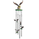 Q-Max 23" Long Eagle Round Top Wind Chime Garden Patio Decoration