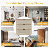 23"W 3 Drawer Cabinet, Storage Cabinet Suitable for Bedroom, Living Room, Study