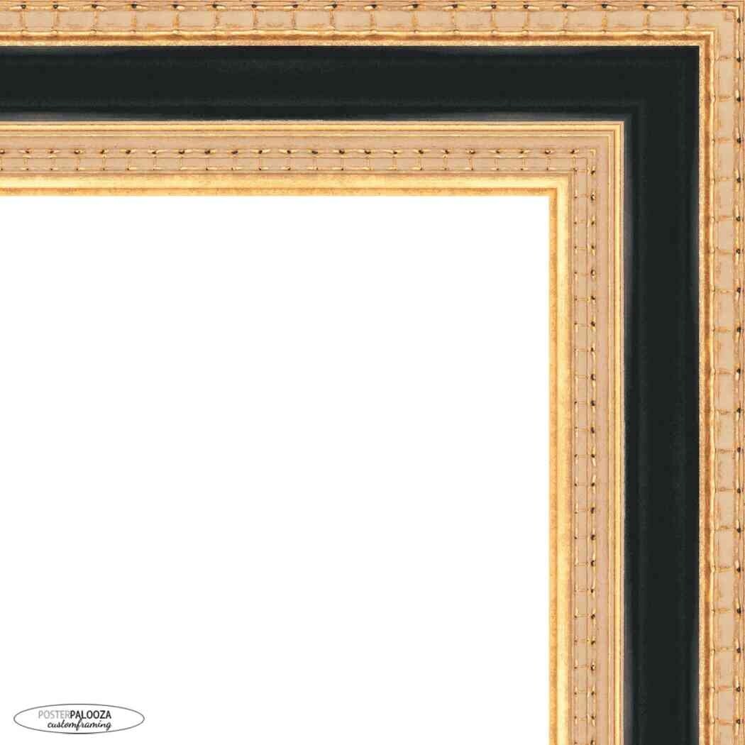 23x16 Traditional Gold Complete Wood Picture Frame with UV Acrylic, Foam Board Backing, & Hardware