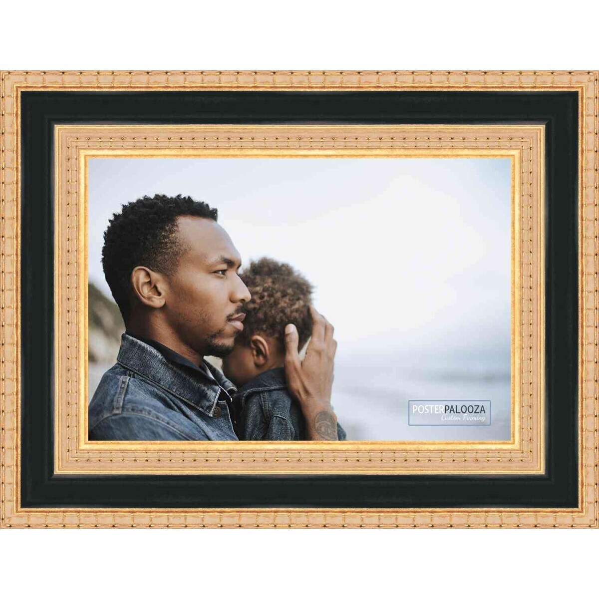 23x16 Traditional Gold Complete Wood Picture Frame with UV Acrylic, Foam Board Backing, & Hardware