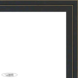 23x17 Contemporary Black Wood Picture Frame - UV Acrylic, Foam Board Backing, & Hanging Hardware Included!