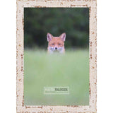 23x17 Shabby Chic / Farmhouse White Wood Picture Frame - UV Acrylic, Foam Board Backing, & Hanging Hardware 17" x 23"
