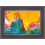 23x32 Contemporary Pewter Complete Wood Picture Frame with UV Acrylic, Foam Board Backing, & Hardware