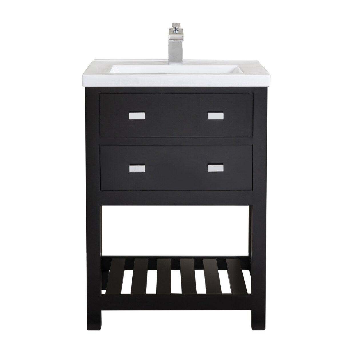 Viola 24-inch MDF 1-drawer Single Bowl Ceramic Top Vanity