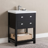 Viola 24-inch MDF 1-drawer Single Bowl Ceramic Top Vanity