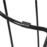 24 Inch Handcrafted Backless Barstool, Natural Brown Mango Wood Thick Saddle Seat, Black Iron Base