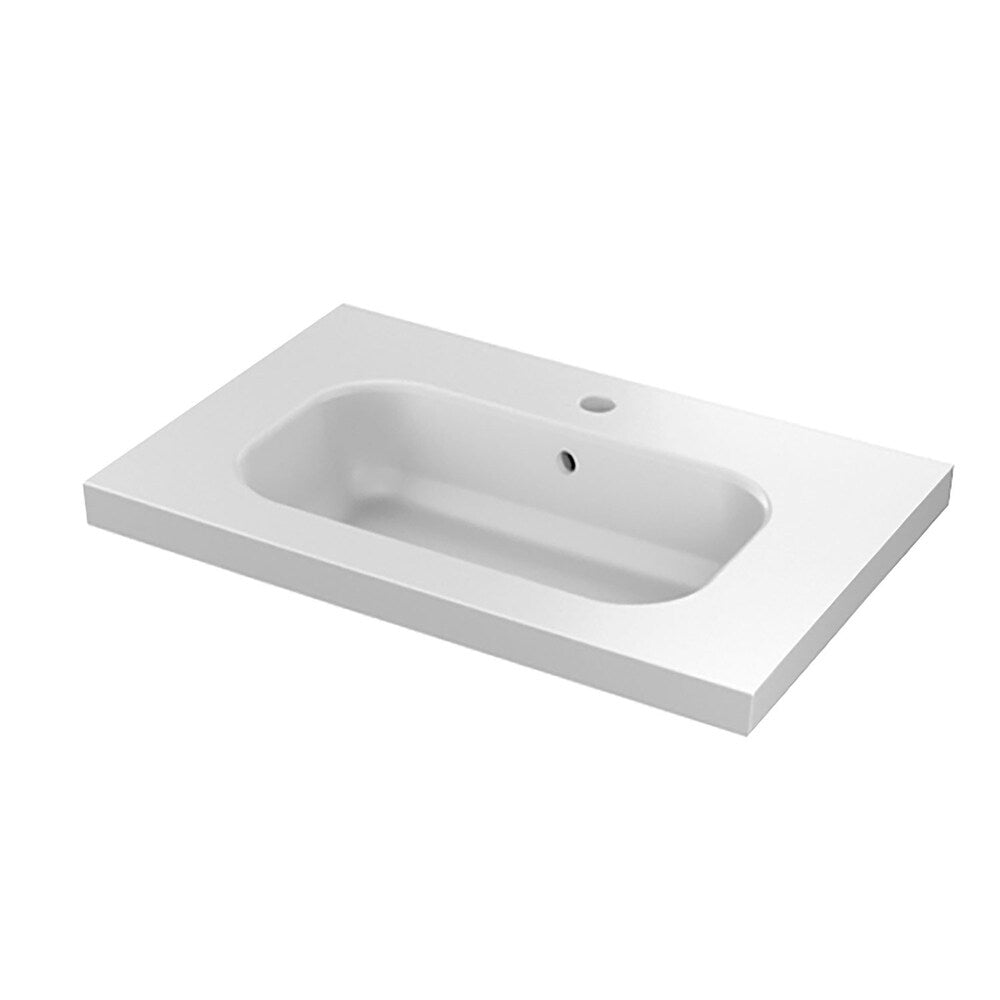 24" Modern Bathroom Vanity Dakota Set | Chicago Oak Wood | 24 x 24 x 18" Cabinet + Sink