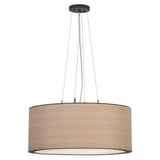 24"W Cilindro White Oak Veneer Pendant