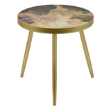 24" Wood Decorative Table By Three Hands